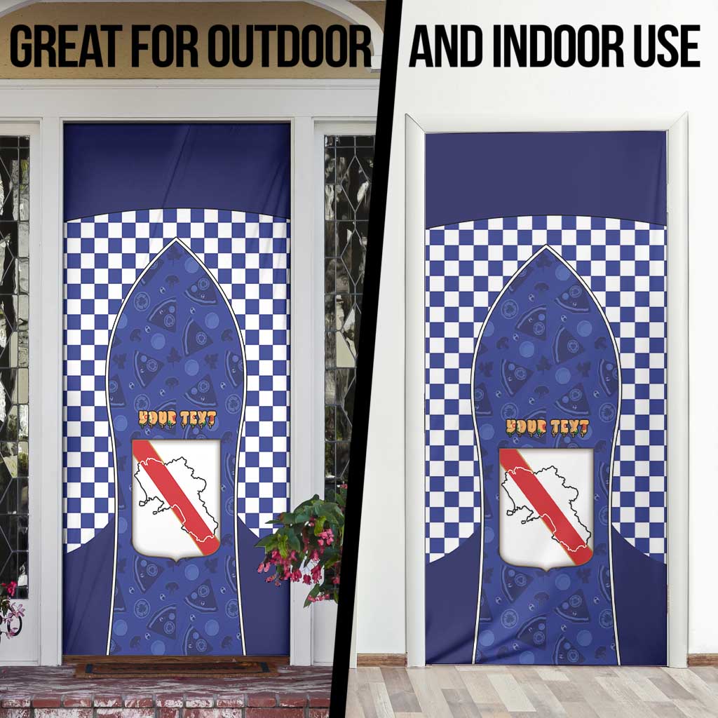 Personalized Italy Campania Door Cover Pizza Foodie Pride - Wonder Print Shop