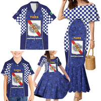 Personalized Italy Campania Family Matching Mermaid Dress and Hawaiian Shirt Pizza Foodie Pride - Wonder Print Shop