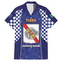 Personalized Italy Campania Family Matching Off Shoulder Short Dress and Hawaiian Shirt Pizza Foodie Pride - Wonder Print Shop