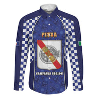 Personalized Italy Campania Family Matching Off Shoulder Short Dress and Hawaiian Shirt Pizza Foodie Pride - Wonder Print Shop