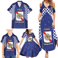 Personalized Italy Campania Family Matching Summer Maxi Dress and Hawaiian Shirt Pizza Foodie Pride - Wonder Print Shop