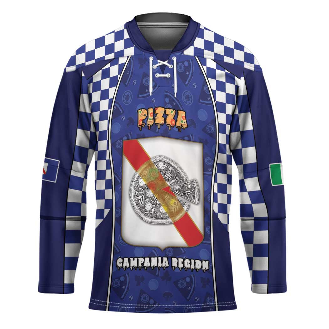 Personalized Italy Campania Hockey Jersey Pizza Foodie Pride - Wonder Print Shop