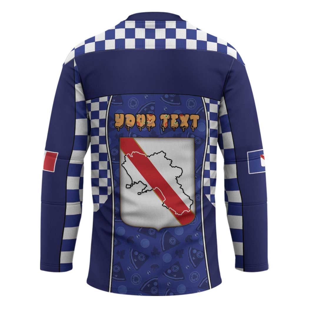Personalized Italy Campania Hockey Jersey Pizza Foodie Pride - Wonder Print Shop