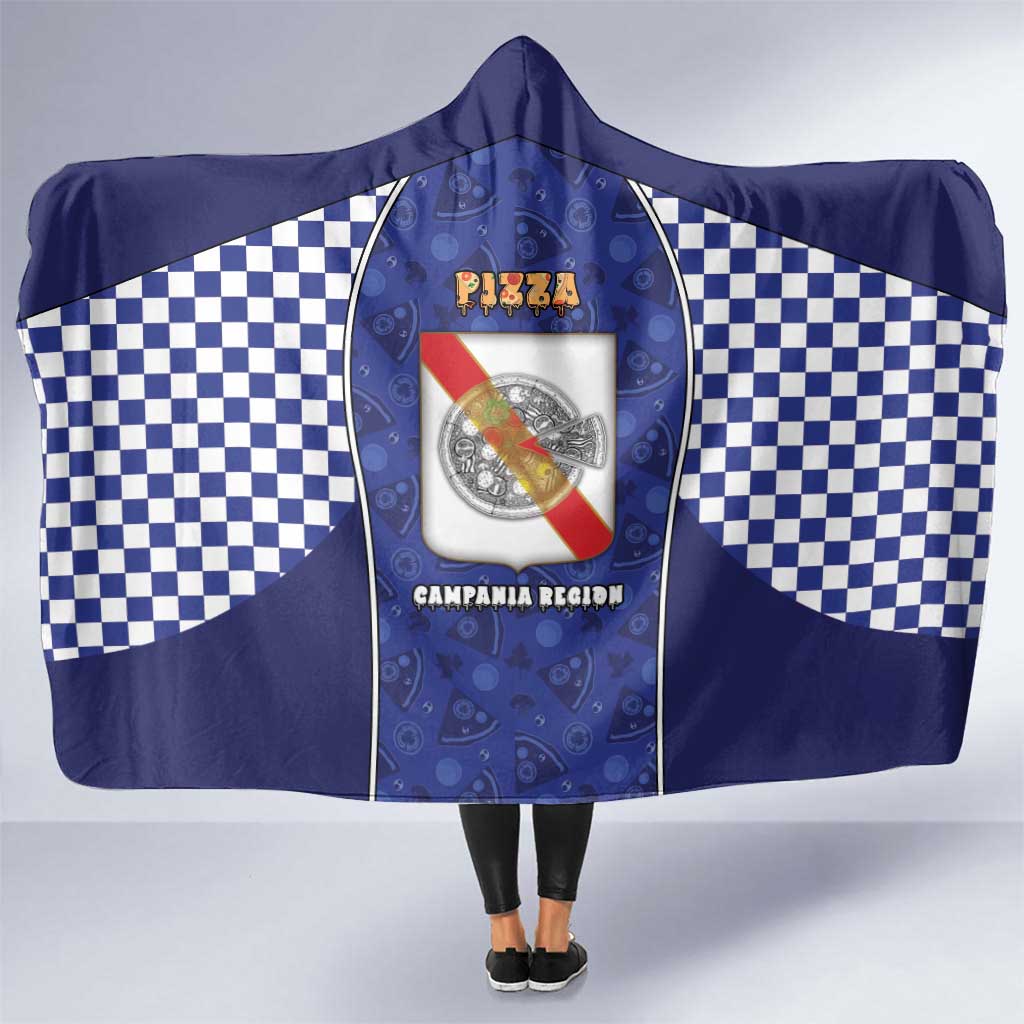 Italy Campania Hooded Blanket Pizza Foodie Pride - Wonder Print Shop