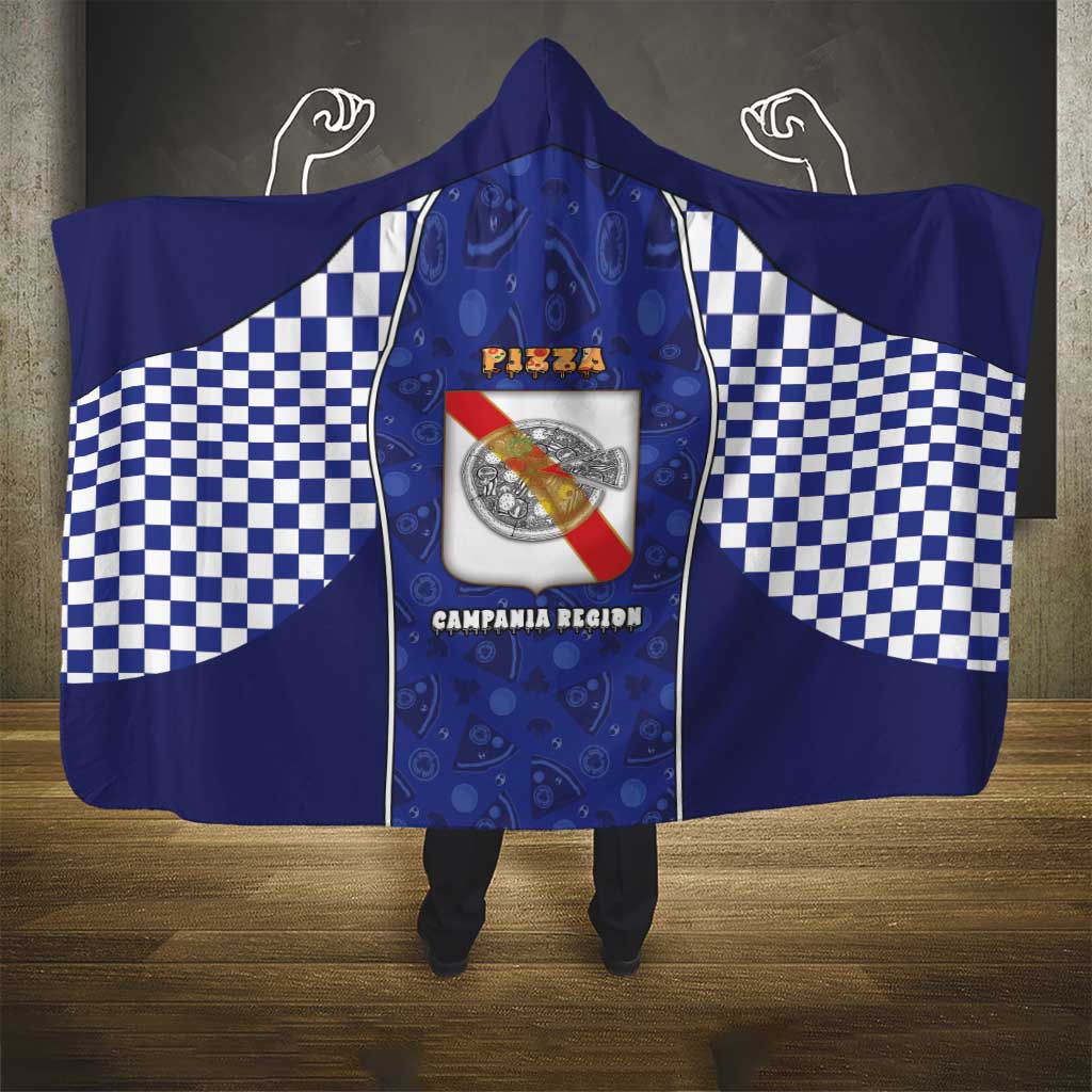 Italy Campania Hooded Blanket Pizza Foodie Pride - Wonder Print Shop