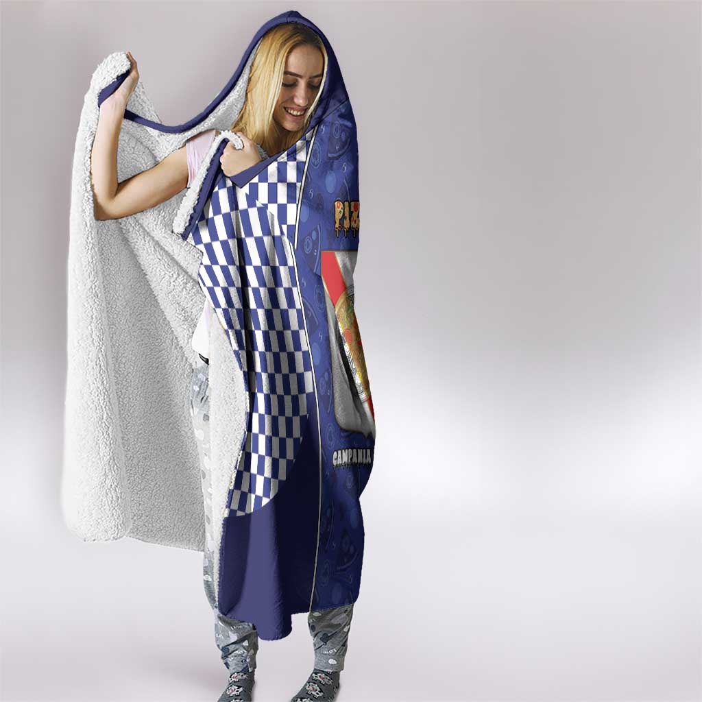 Italy Campania Hooded Blanket Pizza Foodie Pride - Wonder Print Shop