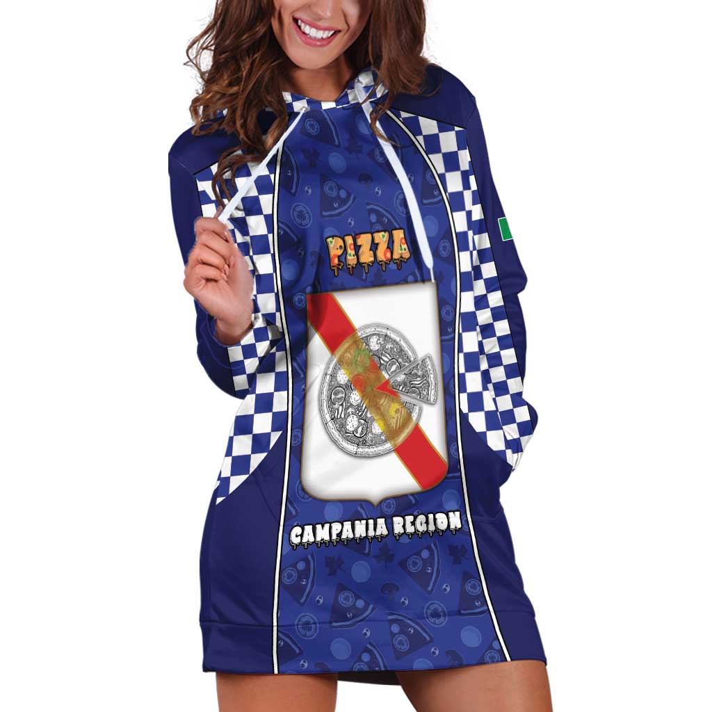 Personalized Italy Campania Hoodie Dress Pizza Foodie Pride - Wonder Print Shop