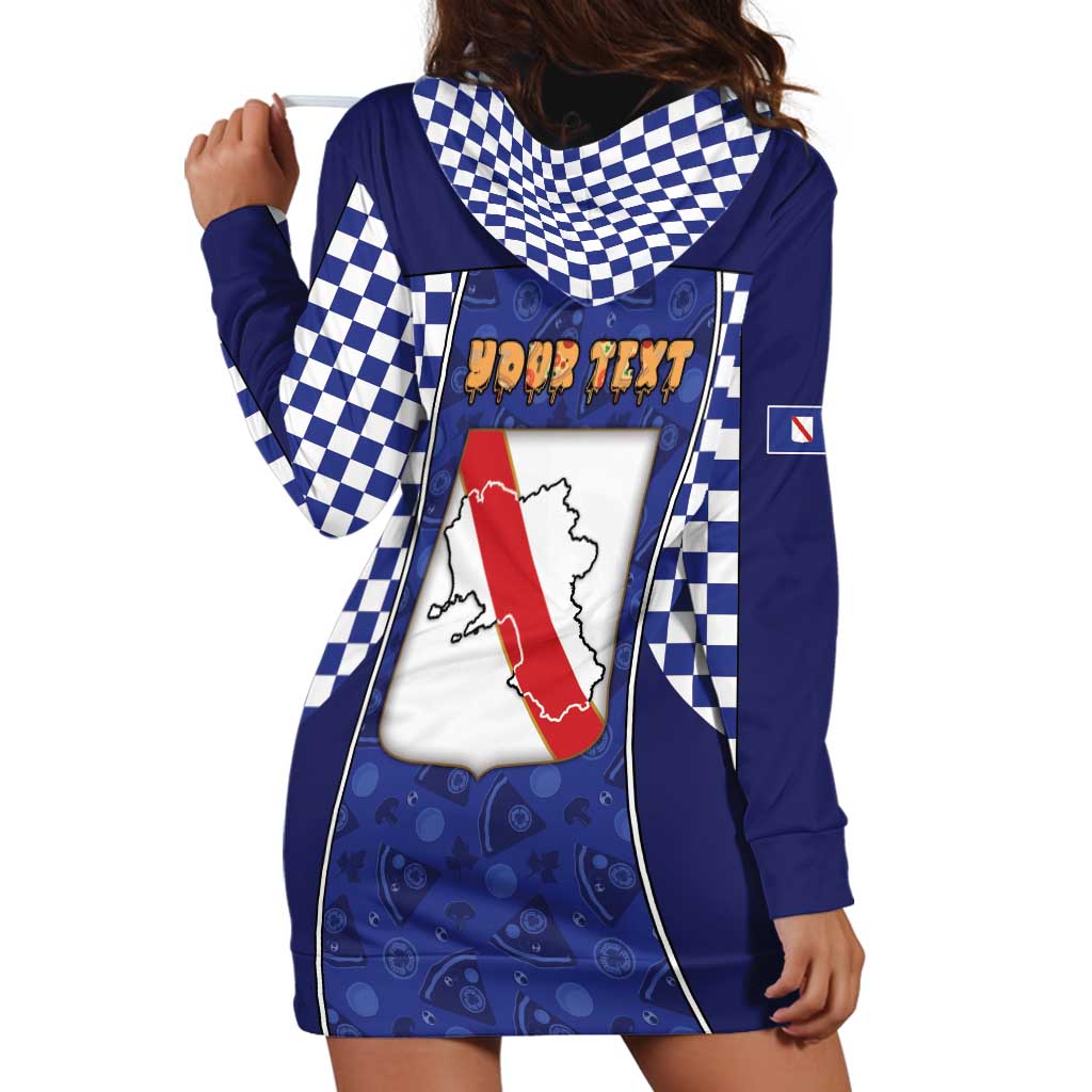 Personalized Italy Campania Hoodie Dress Pizza Foodie Pride - Wonder Print Shop
