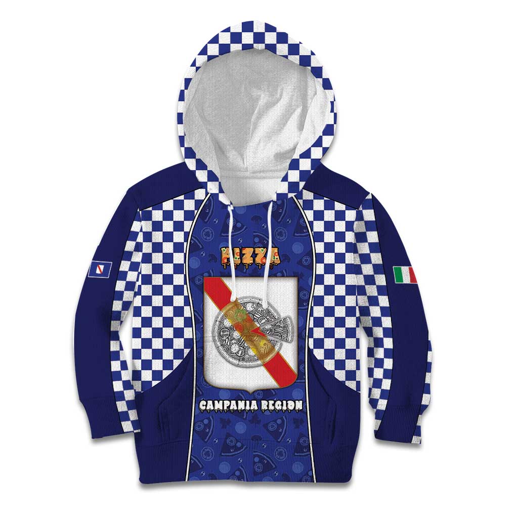Personalized Italy Campania Kid Hoodie Pizza Foodie Pride - Wonder Print Shop