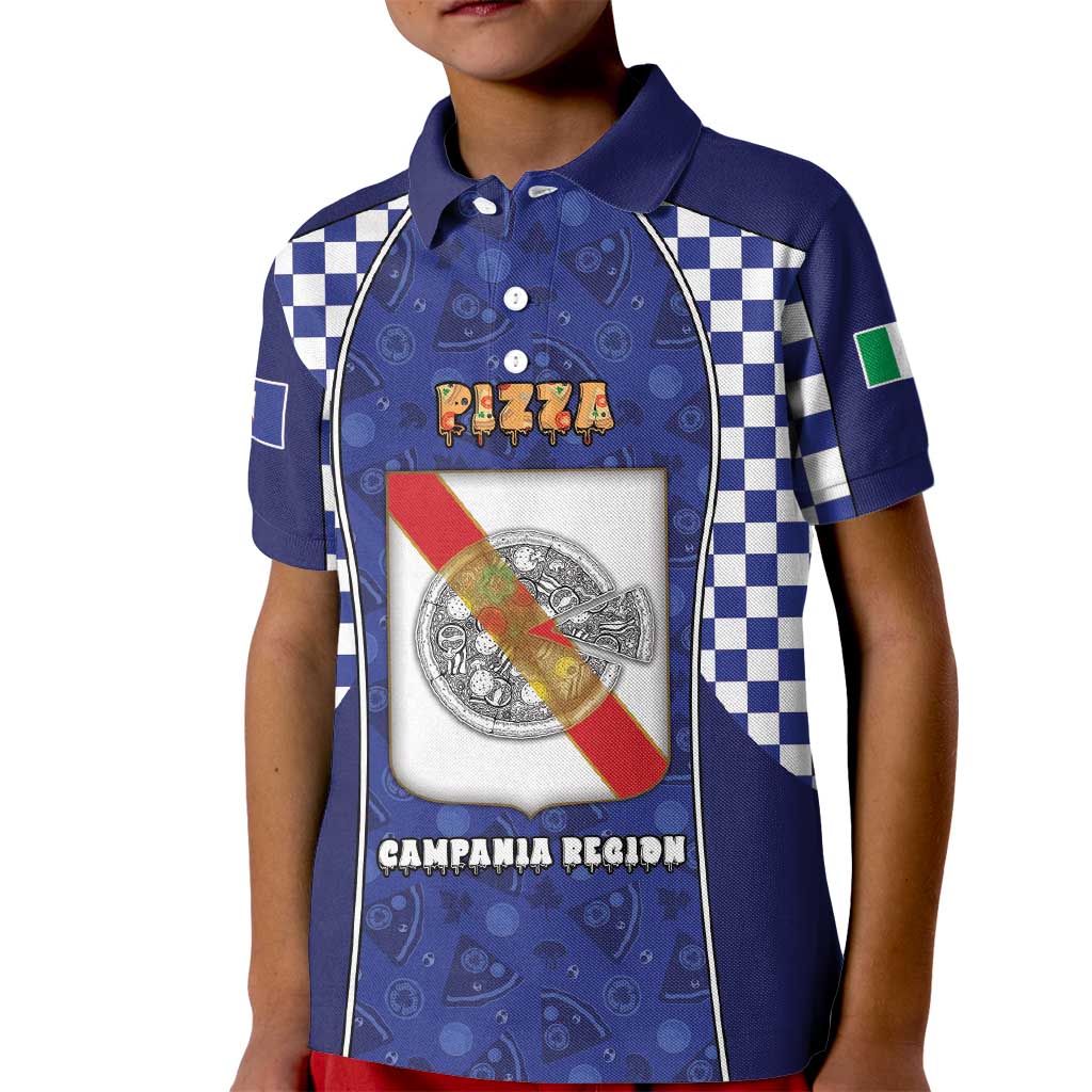 Personalized Italy Campania Kid Polo Shirt Pizza Foodie Pride - Wonder Print Shop