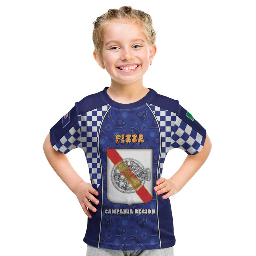 Personalized Italy Campania Kid T Shirt Pizza Foodie Pride - Wonder Print Shop