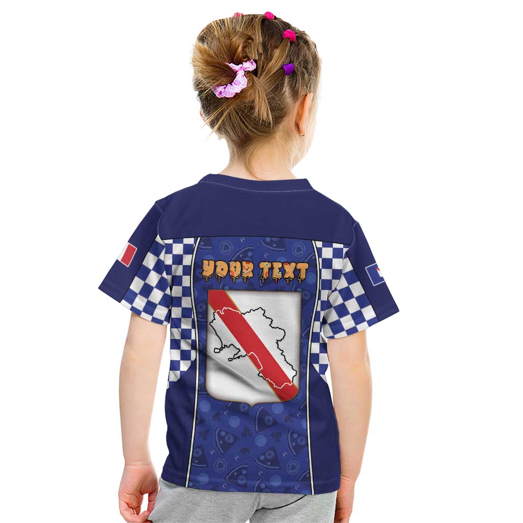 Personalized Italy Campania Kid T Shirt Pizza Foodie Pride - Wonder Print Shop