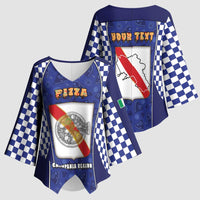 Personalized Italy Campania Kimono Sleeve Blouse Pizza Foodie Pride - Wonder Print Shop