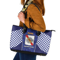 Italy Campania Leather Tote Bag Pizza Foodie Pride - Wonder Print Shop