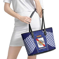 Italy Campania Leather Tote Bag Pizza Foodie Pride - Wonder Print Shop