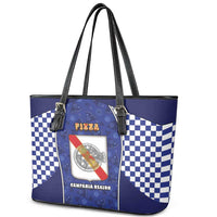 Italy Campania Leather Tote Bag Pizza Foodie Pride - Wonder Print Shop