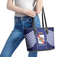 Italy Campania Leather Tote Bag Pizza Foodie Pride - Wonder Print Shop