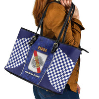 Italy Campania Leather Tote Bag Pizza Foodie Pride - Wonder Print Shop