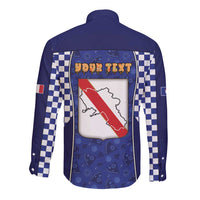 Personalized Italy Campania Long Sleeve Button Shirt Pizza Foodie Pride - Wonder Print Shop