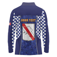 Personalized Italy Campania Long Sleeve Polo Shirt Pizza Foodie Pride - Wonder Print Shop