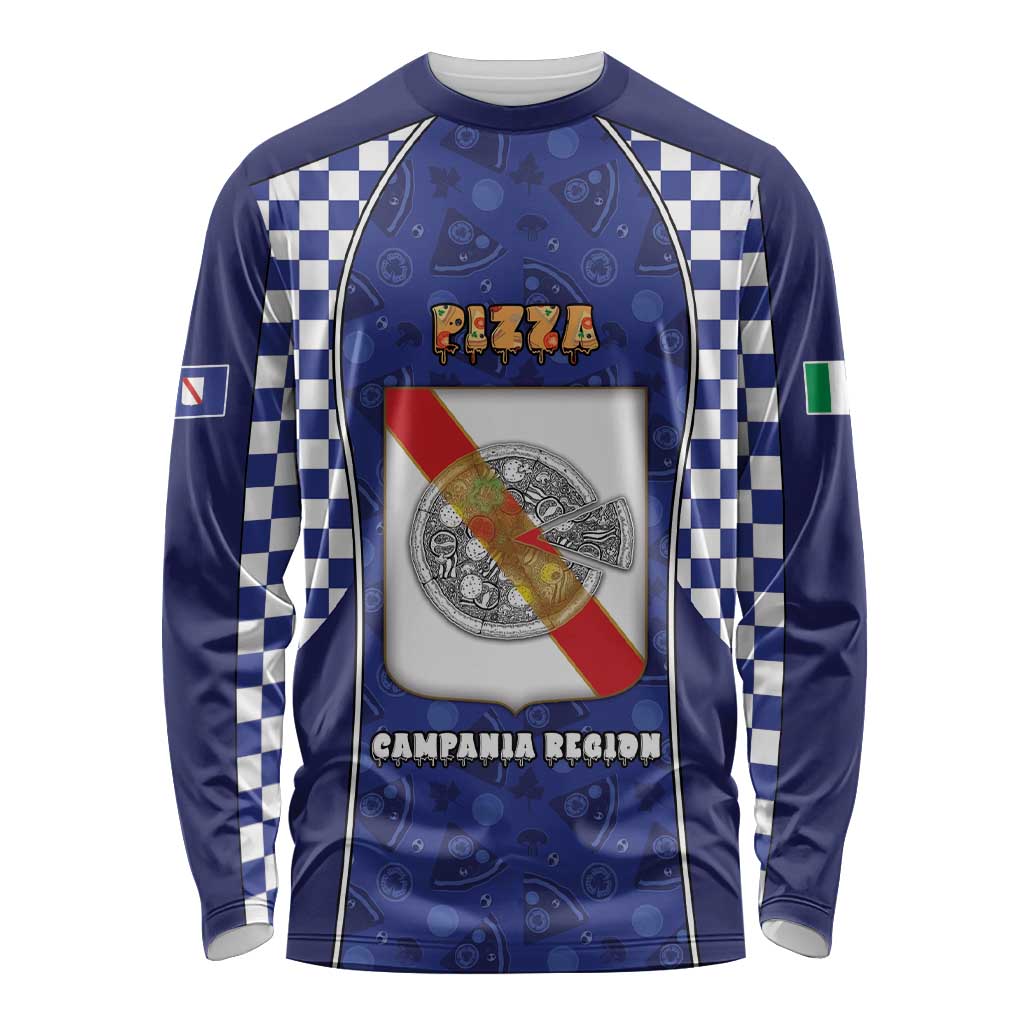 Personalized Italy Campania Long Sleeve Shirt Pizza Foodie Pride - Wonder Print Shop