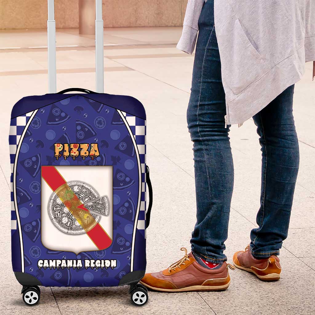 Italy Campania Luggage Cover Pizza Foodie Pride - Wonder Print Shop