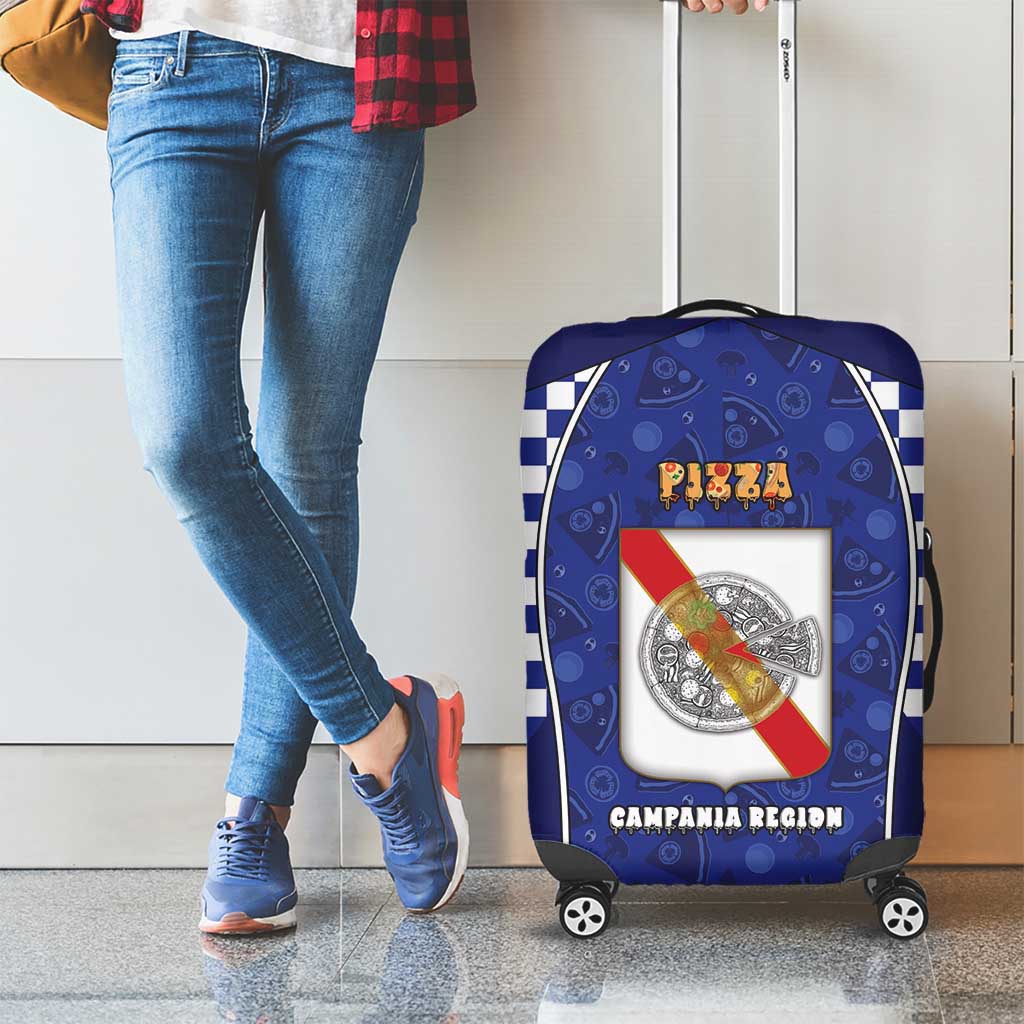 Italy Campania Luggage Cover Pizza Foodie Pride - Wonder Print Shop