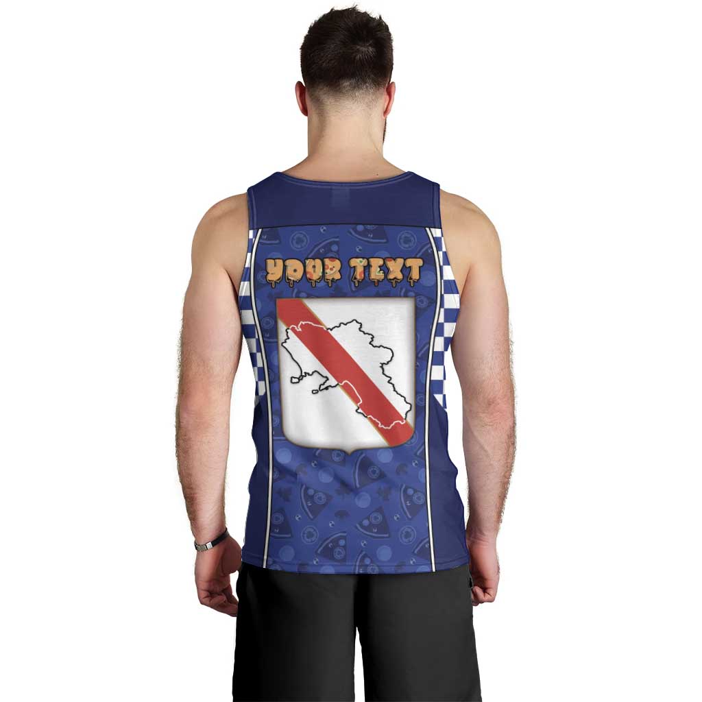 Personalized Italy Campania Men Tank Top Pizza Foodie Pride - Wonder Print Shop