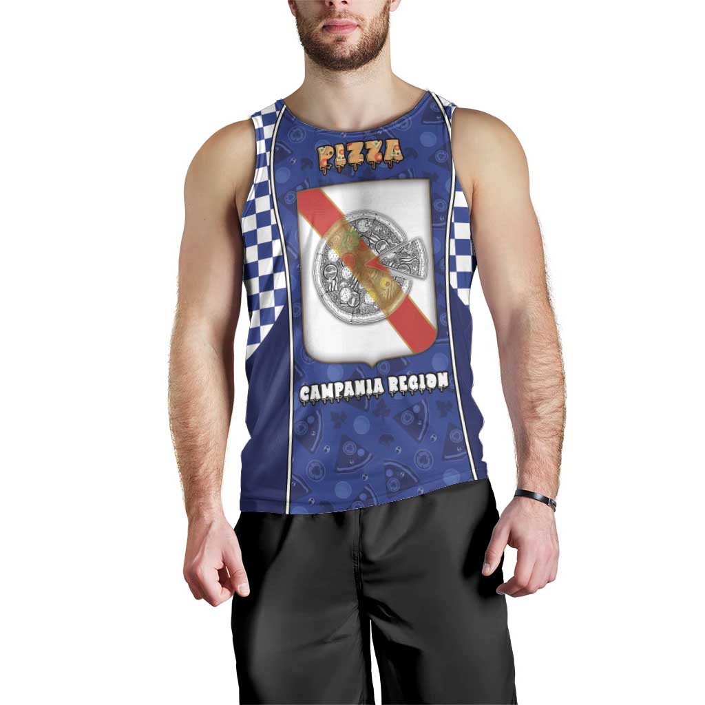 Personalized Italy Campania Men Tank Top Pizza Foodie Pride - Wonder Print Shop