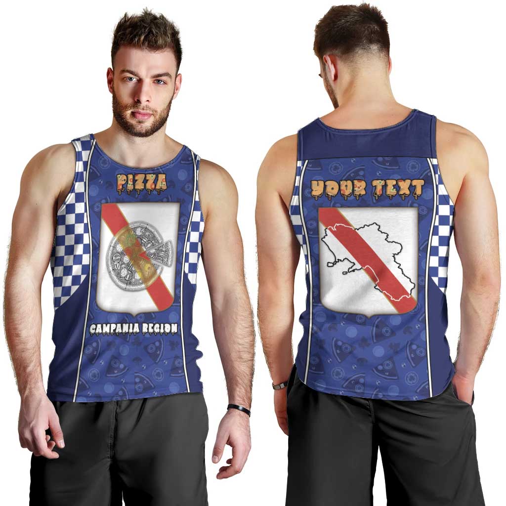 Personalized Italy Campania Men Tank Top Pizza Foodie Pride - Wonder Print Shop