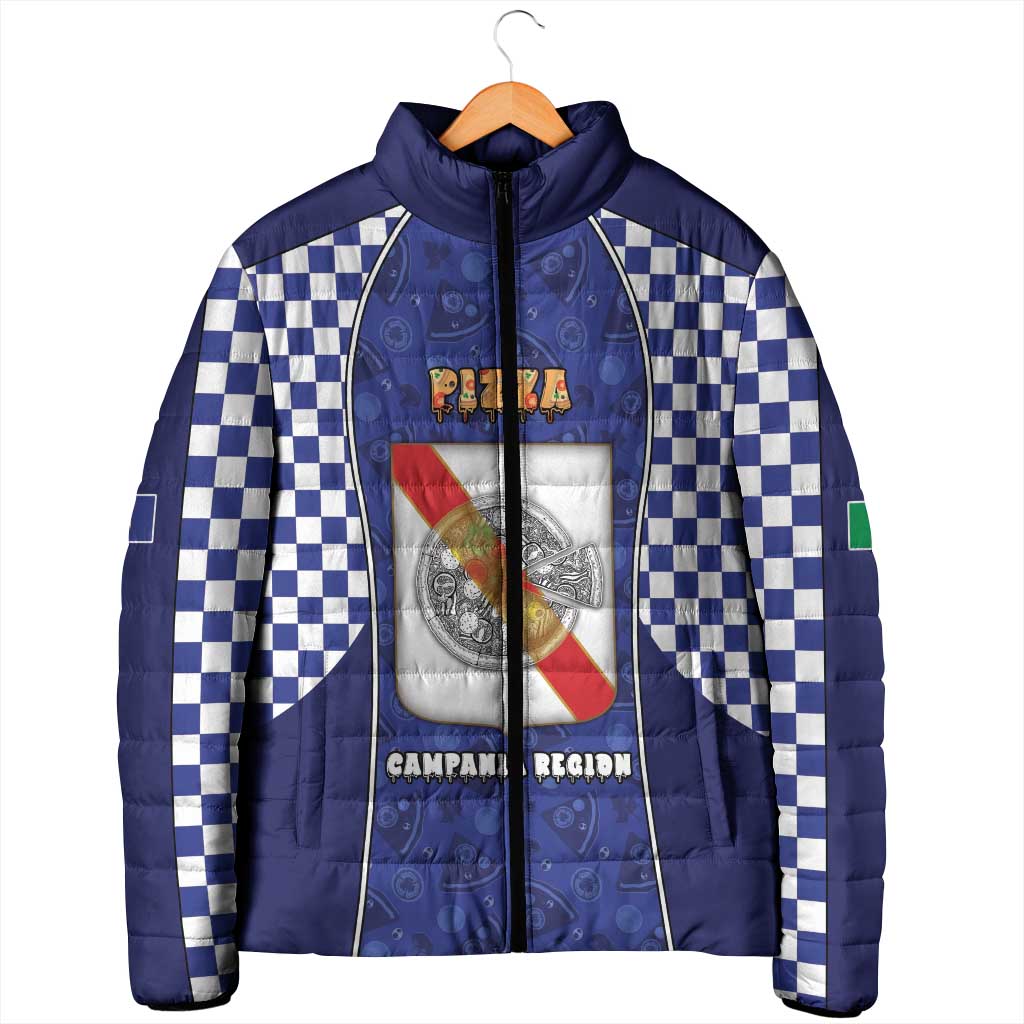 Personalized Italy Campania Padded Jacket Pizza Foodie Pride - Wonder Print Shop