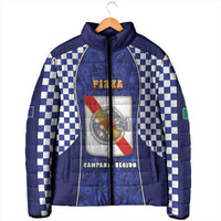 Personalized Italy Campania Padded Jacket Pizza Foodie Pride - Wonder Print Shop