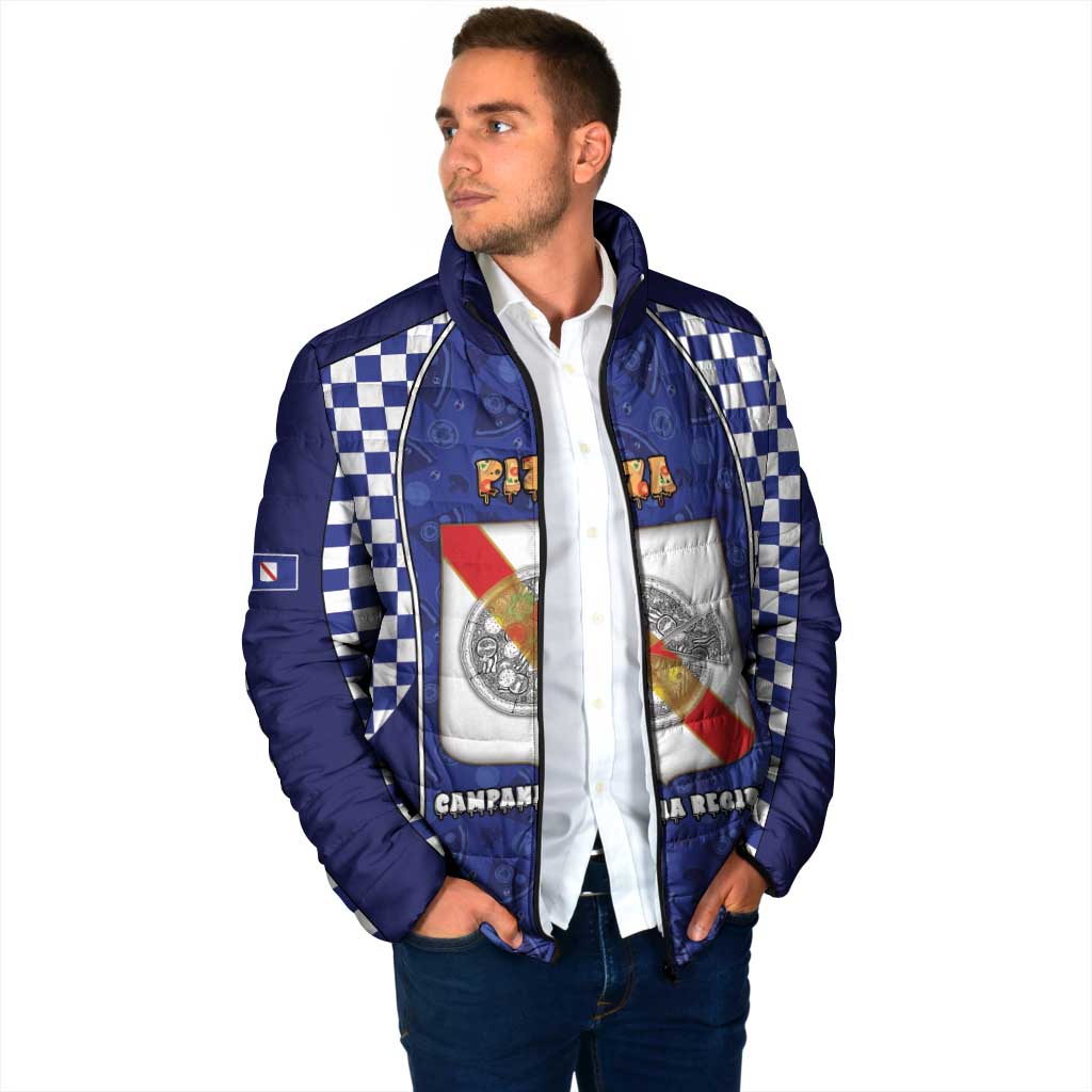 Personalized Italy Campania Padded Jacket Pizza Foodie Pride - Wonder Print Shop