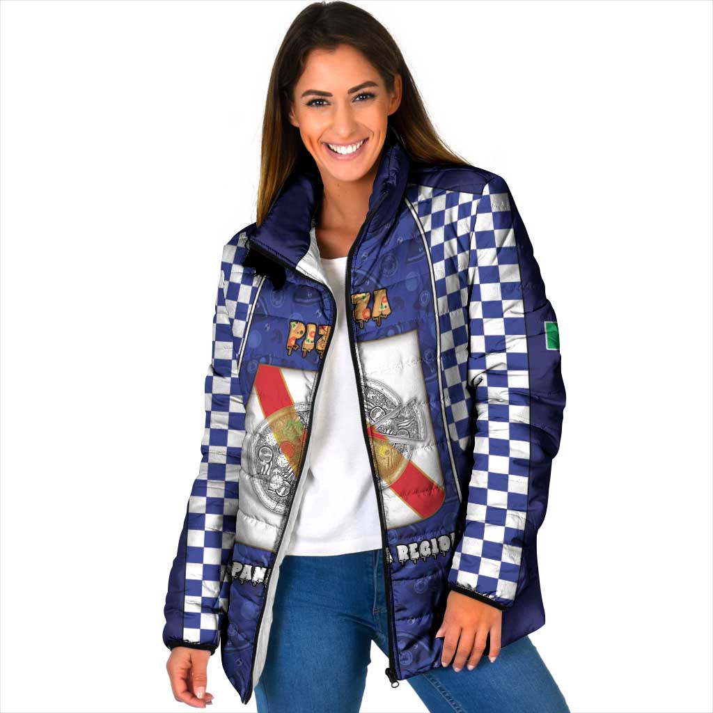 Personalized Italy Campania Padded Jacket Pizza Foodie Pride - Wonder Print Shop