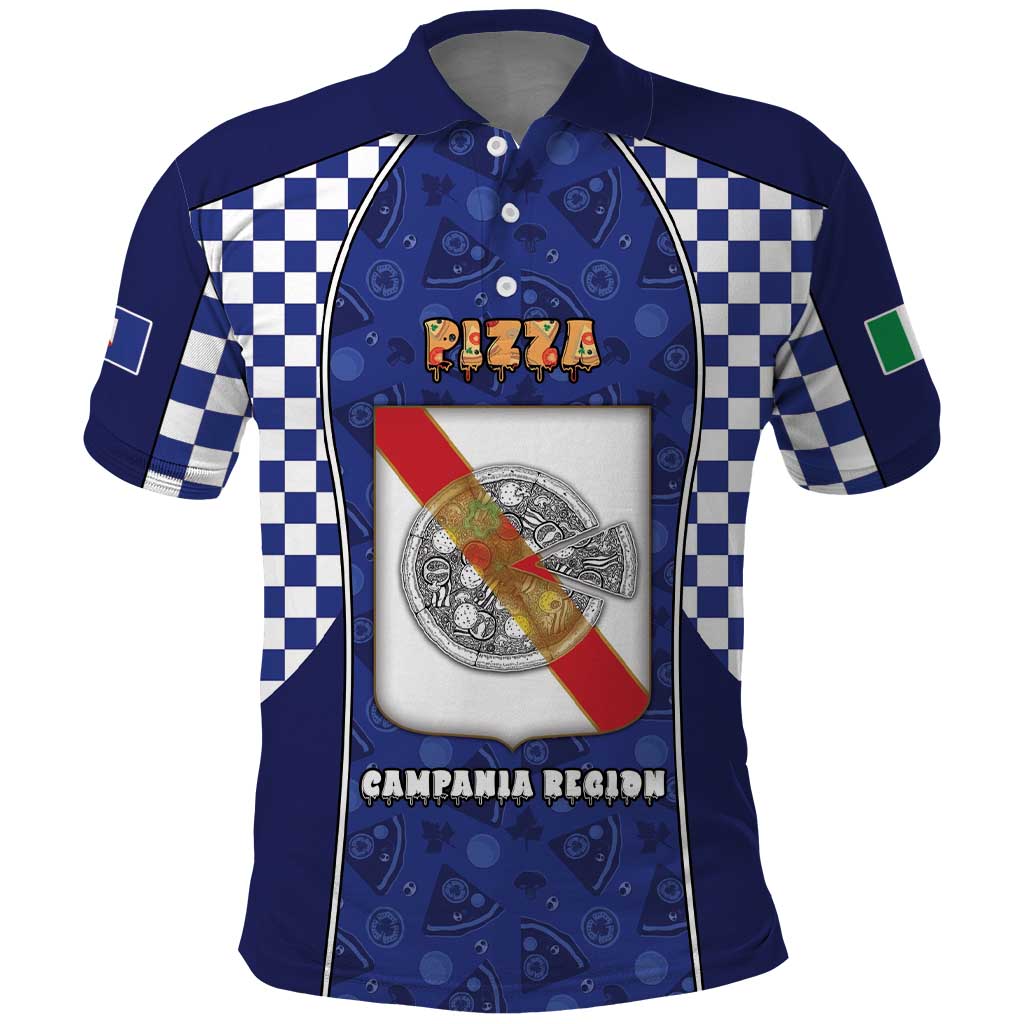 Personalized Italy Campania Polo Shirt Pizza Foodie Pride - Wonder Print Shop