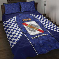 Italy Campania Quilt Bed Set Pizza Foodie Pride - Wonder Print Shop