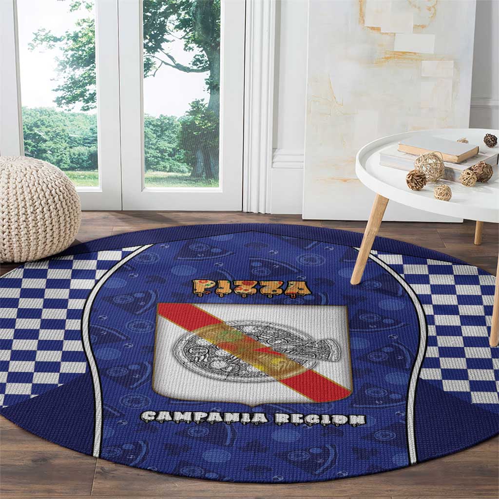 Italy Campania Round Carpet Pizza Foodie Pride - Wonder Print Shop