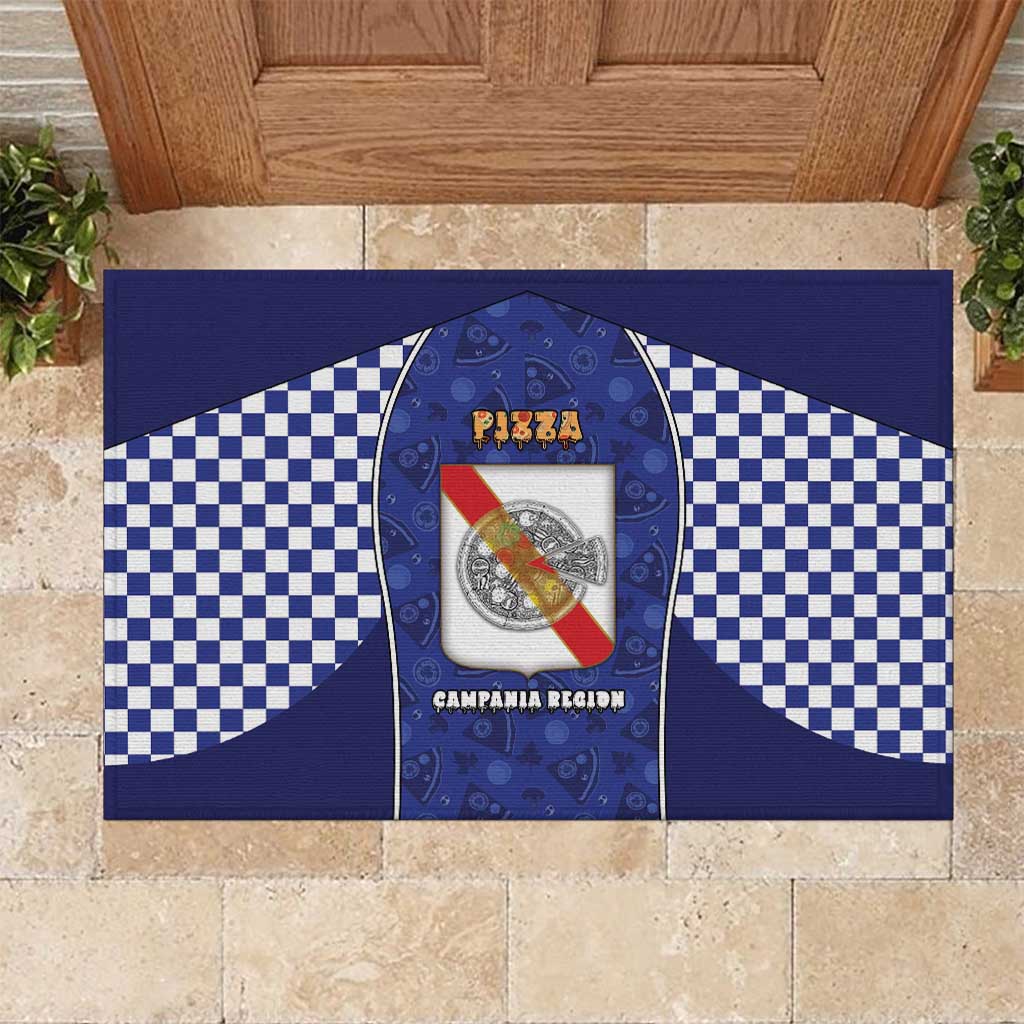 Italy Campania Rubber Doormat Pizza Foodie Pride - Wonder Print Shop