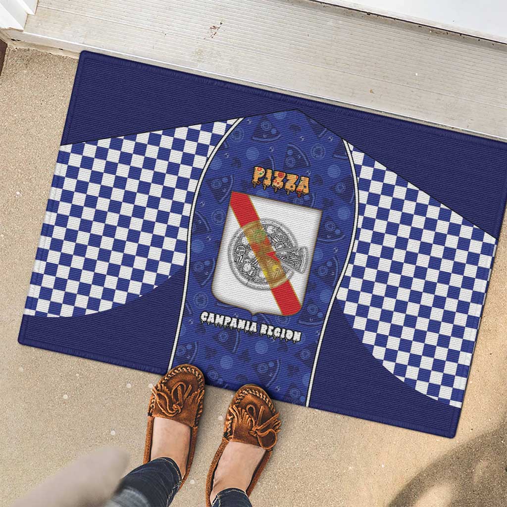 Italy Campania Rubber Doormat Pizza Foodie Pride - Wonder Print Shop