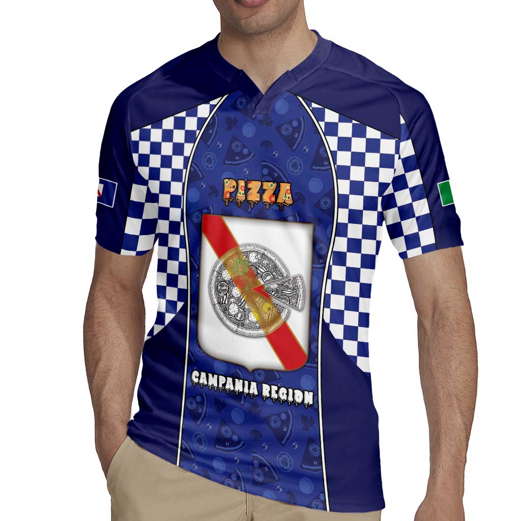 Personalized Italy Campania Rugby Jersey Pizza Foodie Pride - Wonder Print Shop
