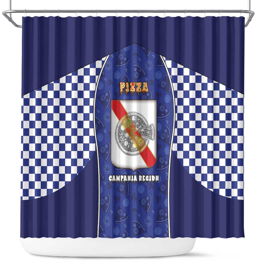 Italy Campania Shower Curtain Pizza Foodie Pride - Wonder Print Shop