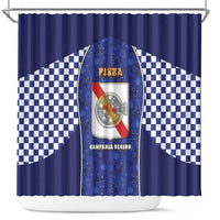 Italy Campania Shower Curtain Pizza Foodie Pride - Wonder Print Shop