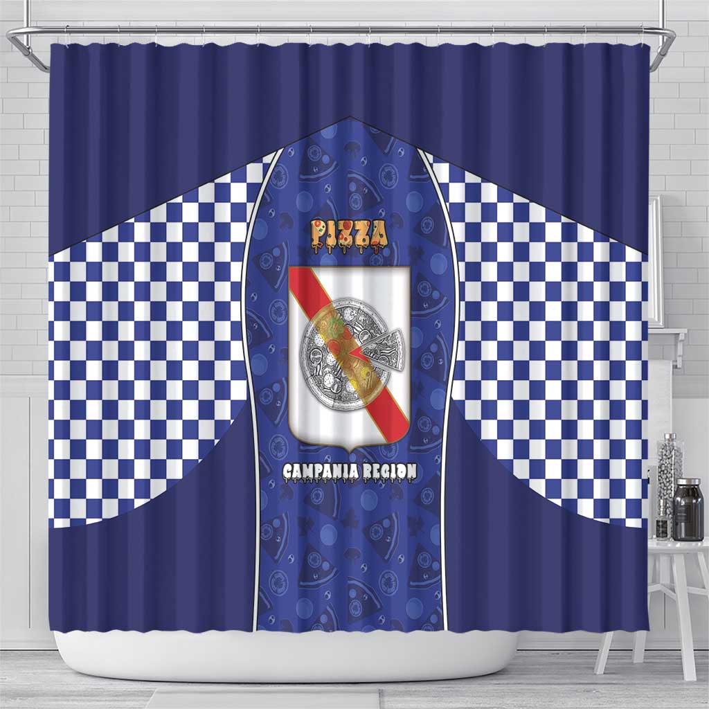 Italy Campania Shower Curtain Pizza Foodie Pride - Wonder Print Shop