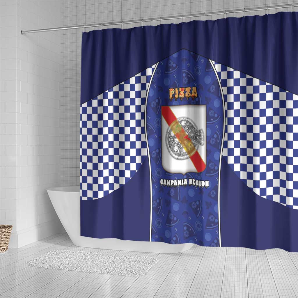 Italy Campania Shower Curtain Pizza Foodie Pride - Wonder Print Shop