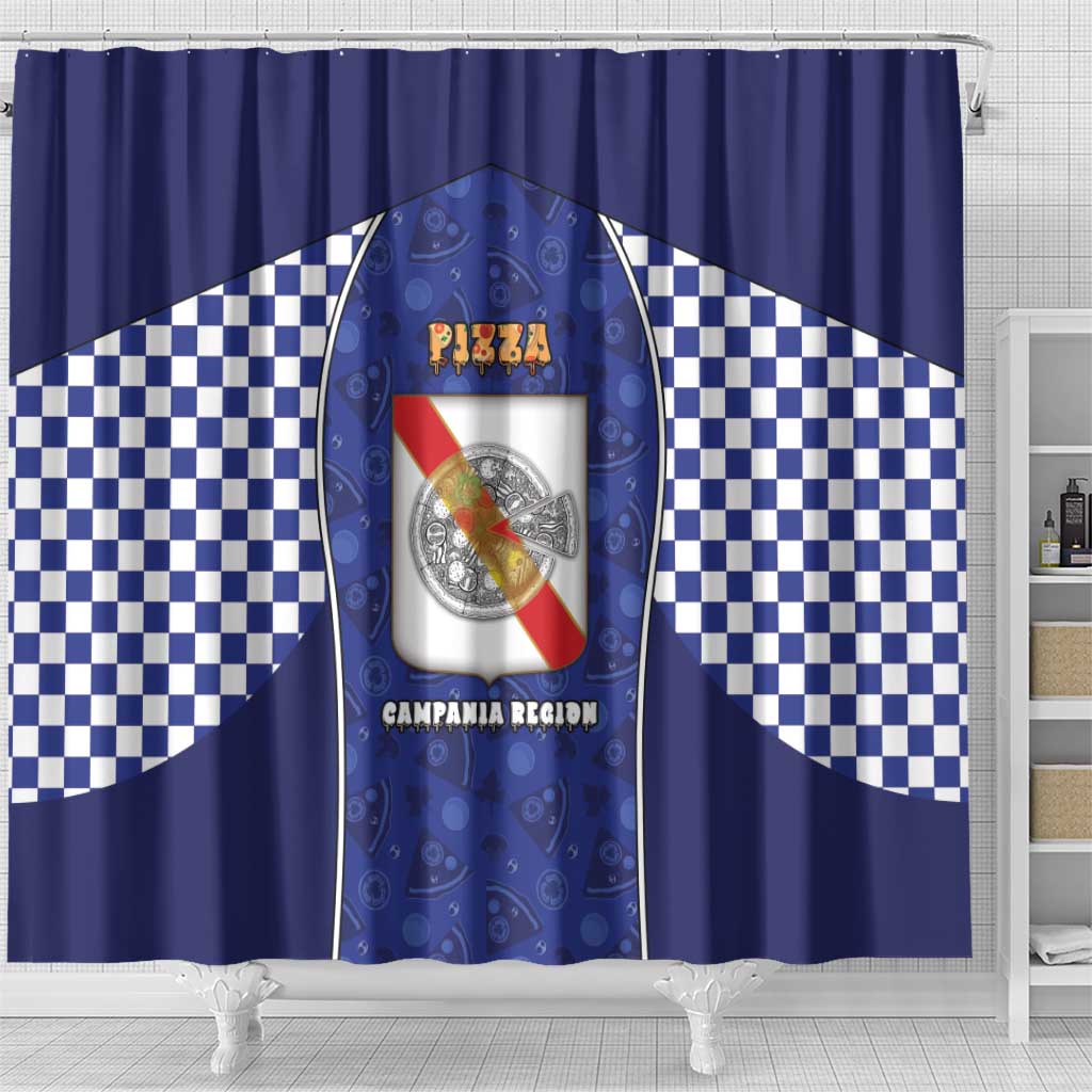 Italy Campania Shower Curtain Pizza Foodie Pride - Wonder Print Shop