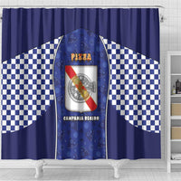 Italy Campania Shower Curtain Pizza Foodie Pride - Wonder Print Shop