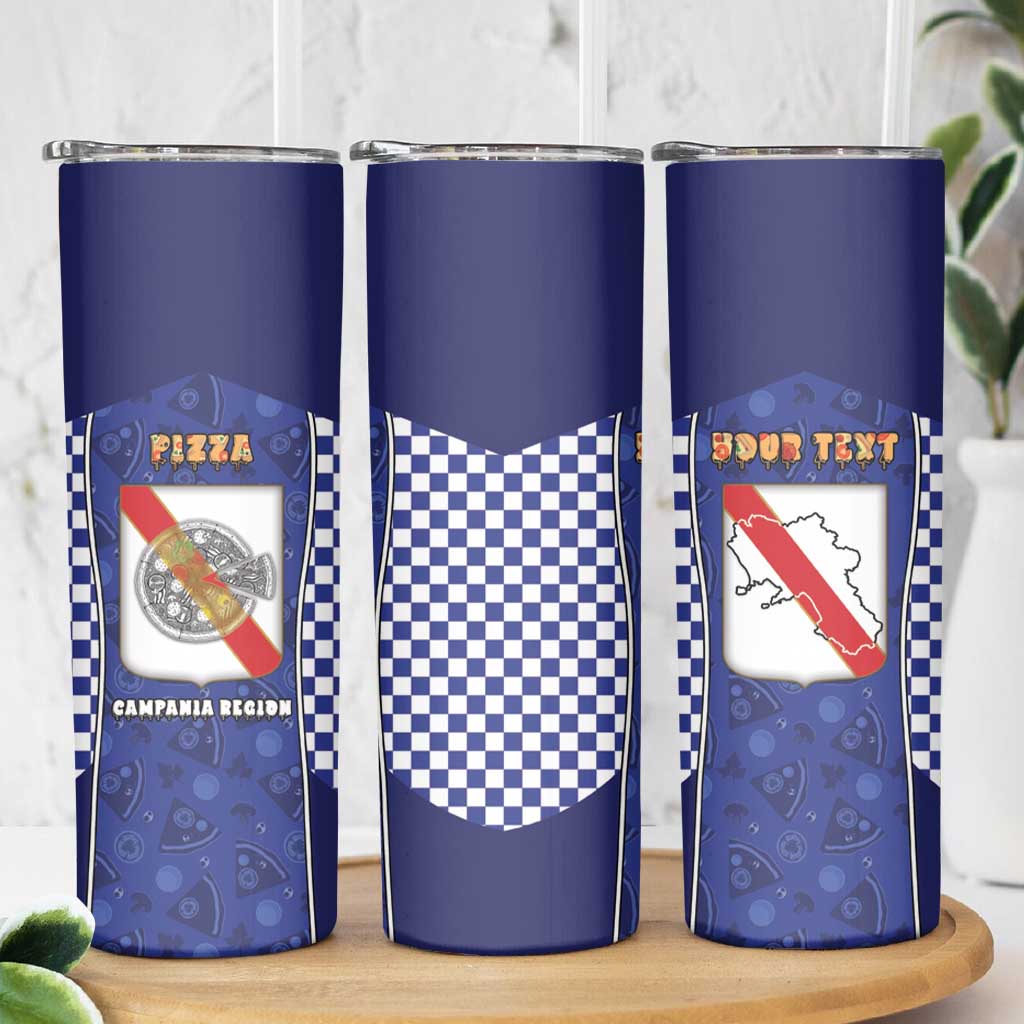 Personalized Italy Campania Skinny Tumbler Pizza Foodie Pride - Wonder Print Shop