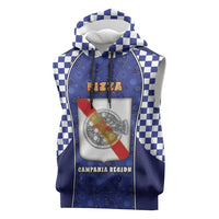 Personalized Italy Campania Sleeveless Hoodie Pizza Foodie Pride - Wonder Print Shop