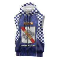 Personalized Italy Campania Sleeveless Zip Hoodie Pizza Foodie Pride - Wonder Print Shop