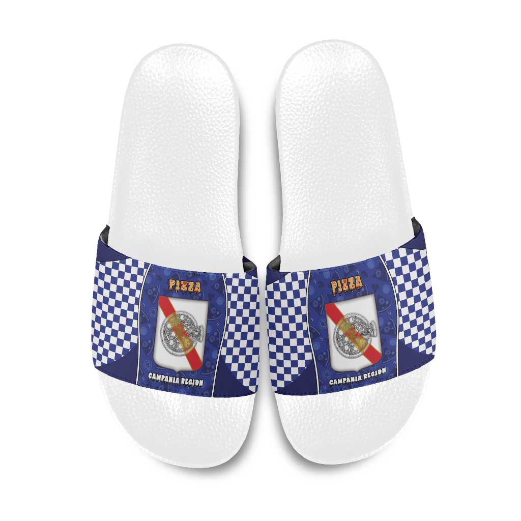 Italy Campania Slide Sandals Pizza Foodie Pride - Wonder Print Shop